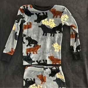 Carter's Gray and Black Animal Print Pajama Set